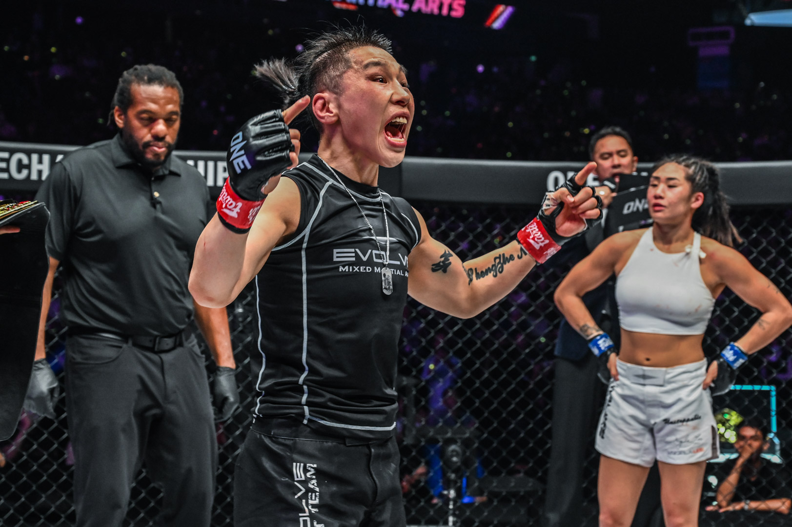 Xiong Jing Nan is declared winner against Angela Lee at ONE on Prime Video 2